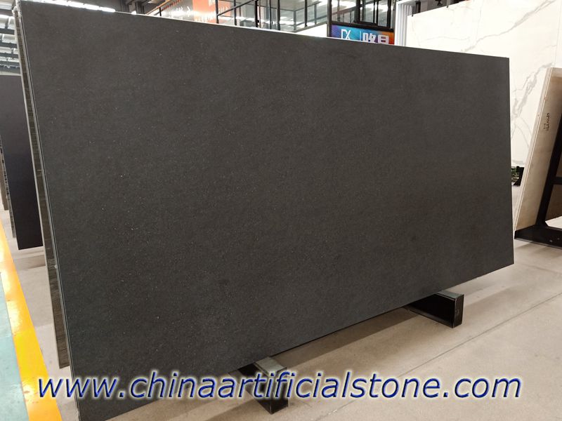 Basalt Black Sintered Stone Matt Slabs 3200x1600mm
