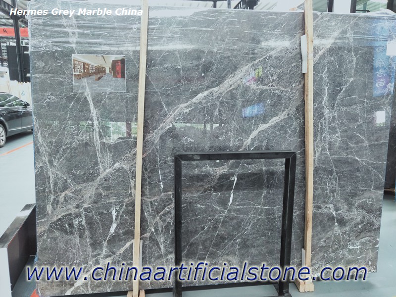 China Hermes Grey Marble Slabs