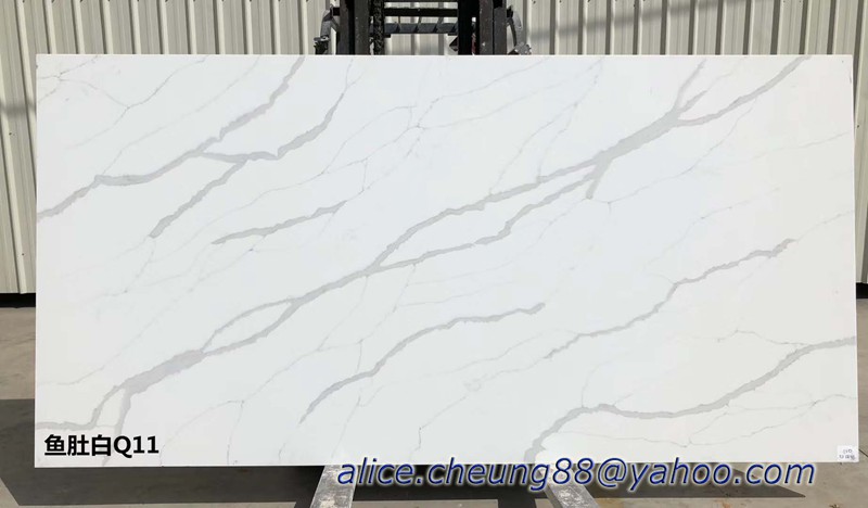 Calacatta Quartz Slabs made in Malaysia without anti dumping