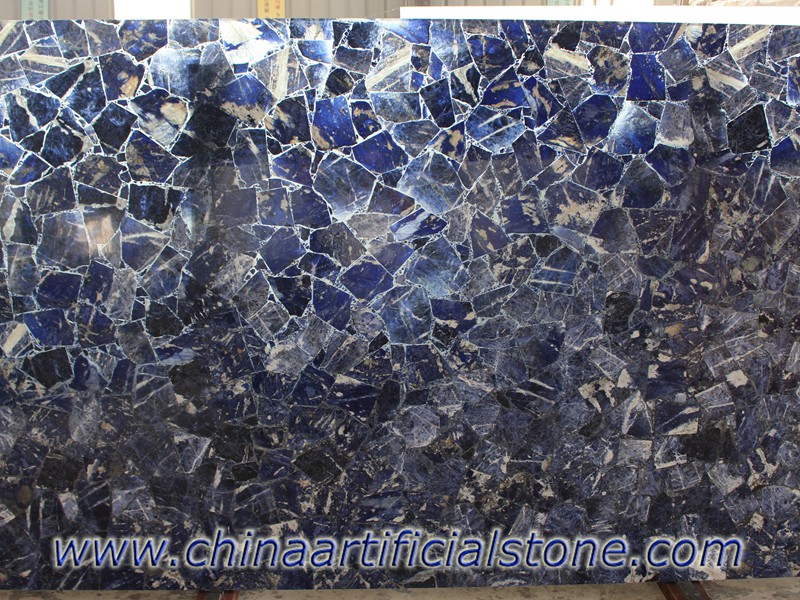 lajes de azulejos de pedra preciosa jaspe azul sodalita 