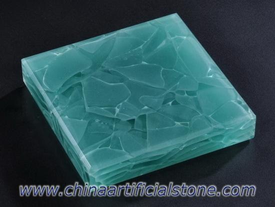 superfície de pedra de vidro upcycle projetada