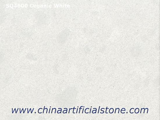 laje de pedra de quartzo branco orgânico