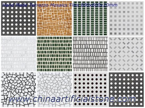 Ladrilhos de mosaico de mosaico artesanais 800x800
